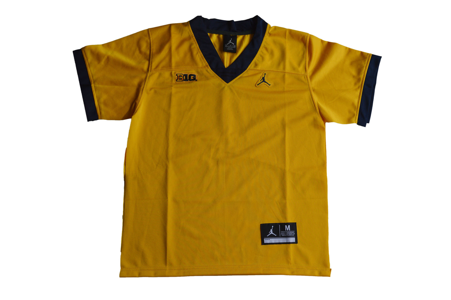 Michigan Wolverines Youth Blank Yellow Front