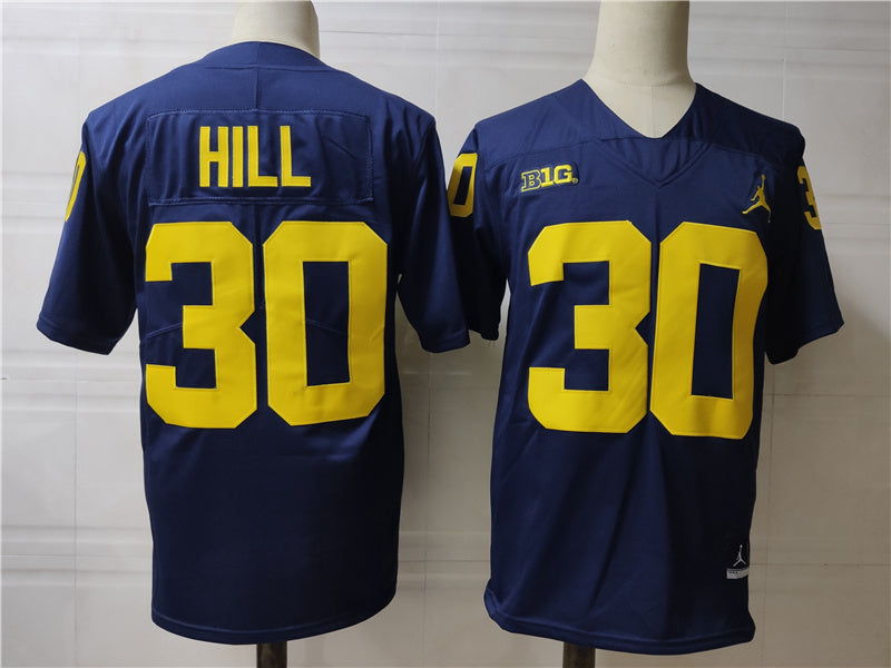 Michigan Wolverines #30 Hill Style 2