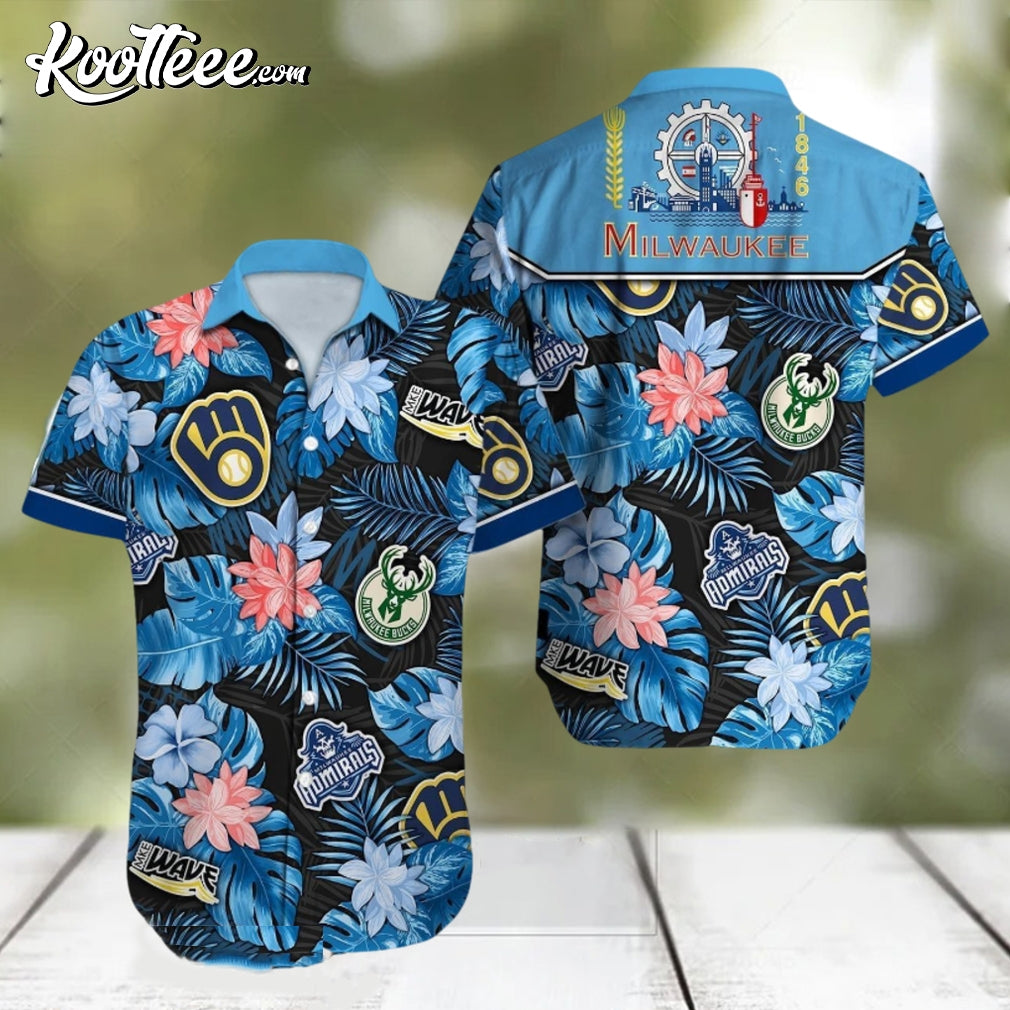 Milwaukee All Over Printed Hawaiian Shirt For Fans