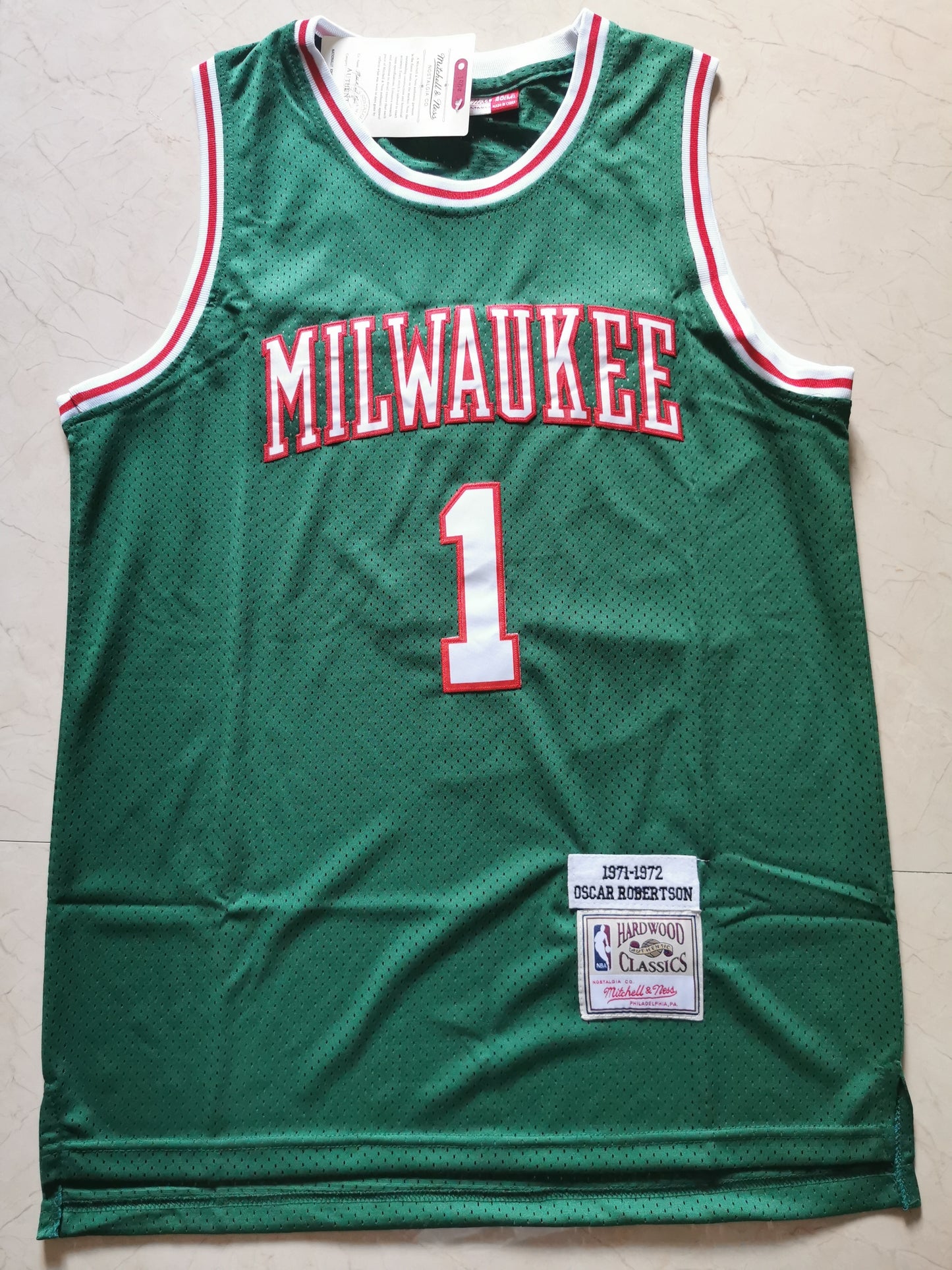 Milwaukee Bucks #1 Oscar Robertson Style 1