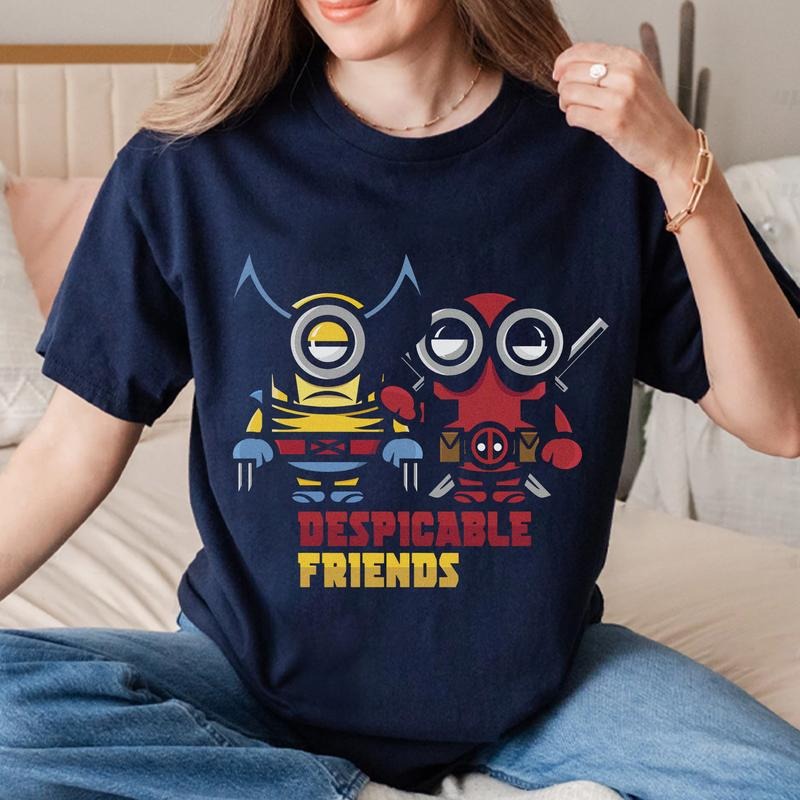 Miniiions DEaDDpOoL and Xxmen Movie Shirt Halloween Shirt