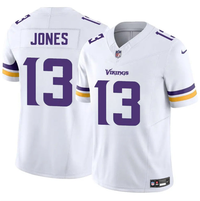 Minnesota Vikings #13 Daniel Jones White 2024 F.U.S.E. Vapor