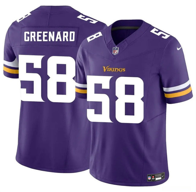 Minnesota Vikings #58 Jonathan Greenard Purple 2025 F.U.S.E. Vapor Untouchable