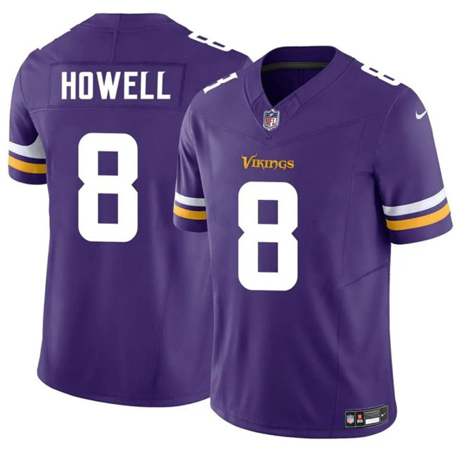 Minnesota Vikings #8 Sam Howell Purple 2024 F.U.S.E. Vapor Untouchable Limited
