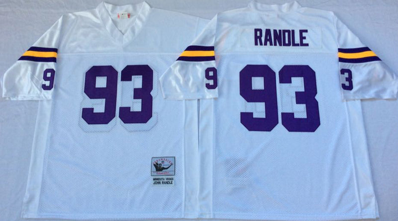 Minnesota Vikings #93 John Randle Throwback Style 2