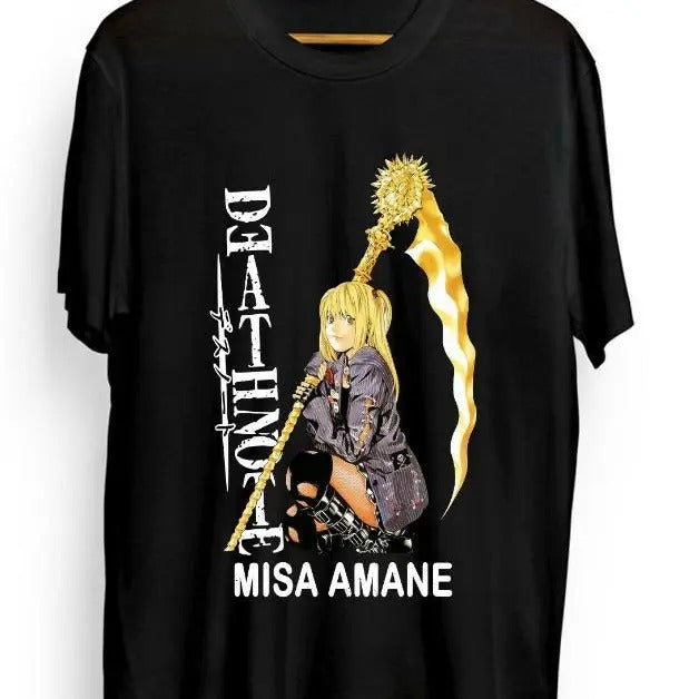 Misa Amane shirt Death Note L New shirt,2022 Graphic Anime Size S to 3XLstyle{n002}2