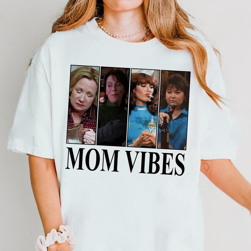 Mom Vibes Shirt 90's Show Fun, Lois From Malcolm In The Middle Shirt, Kitty Mom Vibes Shirt, Happy Mother's Day, Gift...
