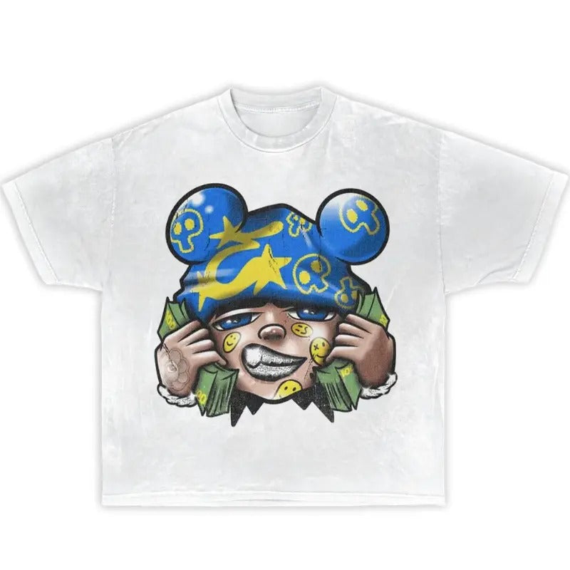 Money Stacker Boxy Shirt Streetwear Y2K - Vintage Y2k Graphic Tee, Y2k Shirt, Money Stacker Boxy Shirt, Gift For Men & Women, Menswear Top