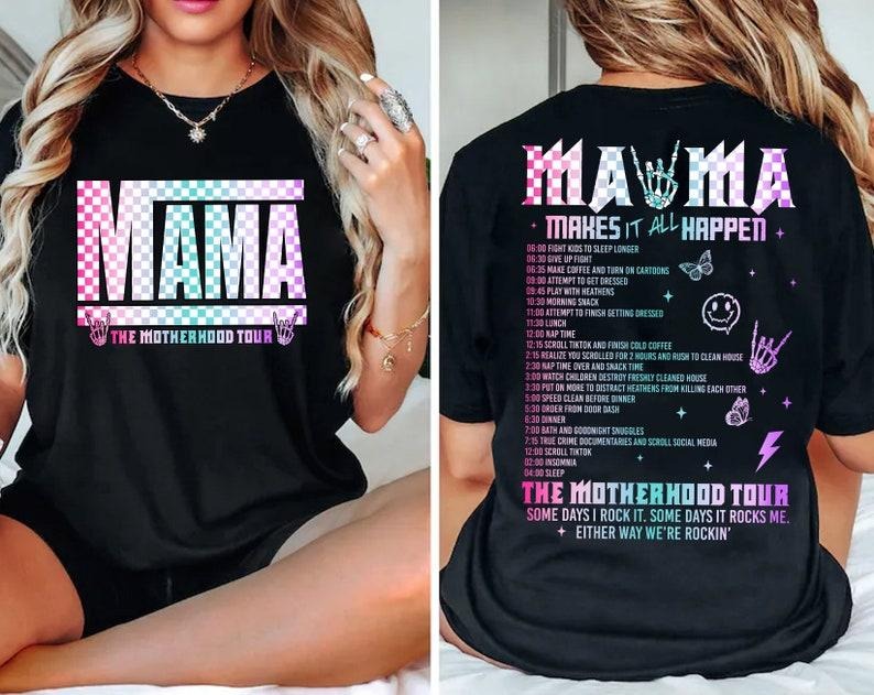 Motherhood , Some Days I Rock It , Mama lighting bold , Mama Funny Tour, Mother's Day Funny , Mama Skeleton , Mama Checkered