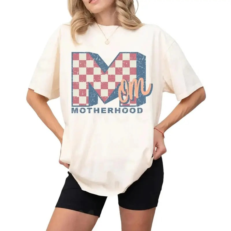 Motherhood MOM Inspired Shirt, mom gift Womenswear Top Hoodie, Sweatshirt | InkThreadWorks.com