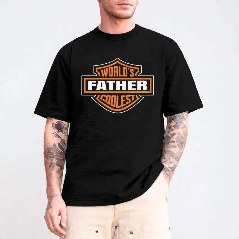 Motorcycle Dad Shirt, Funny World's Coolest Father Gift for Father's Day Cool Dad Birthday Gift Hoodie, Sweatshirt