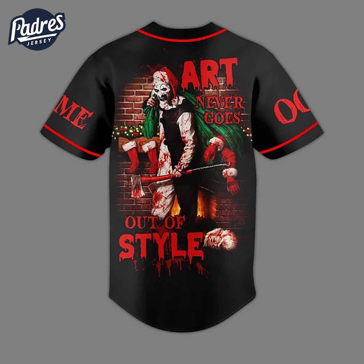 Movie Halloween Terrifier 3 Custom Baseball Jersey - Padres Jersey Oasis: Elevate Your Baseball Style Game