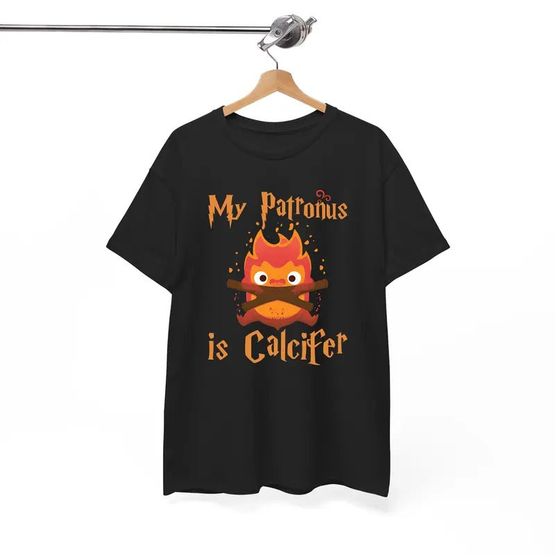 My Patrous is Calcifer Tshirt, Howls Moving Castle Shirt, Calcifer Shirt, Sophie and Howl Shirt, Studio Ghibli, Hayao Miyazaki, Anime