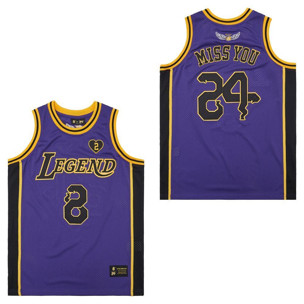 NBA8-24 Purple Front Legend Back MISS YOU