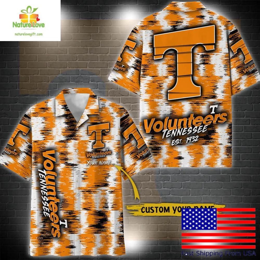 Tennessee Volunteers NCAA Hawaiian Shirt Custom Ikat Design