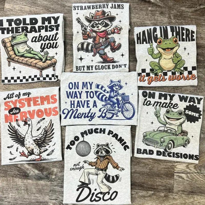 NEW YEAR NEW SET - 2 for 24 - Graphic Tee Bundle - Choose Your Designs - LEAVE SECOND REQUEST IN NOTES AT CHECKOUT