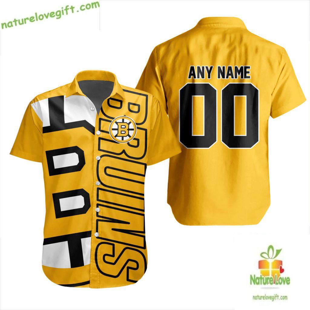 Boston Bruins Hawaiian Shirt Hockey Team Aloha Button Up Shirt LV66447513F3A157E2