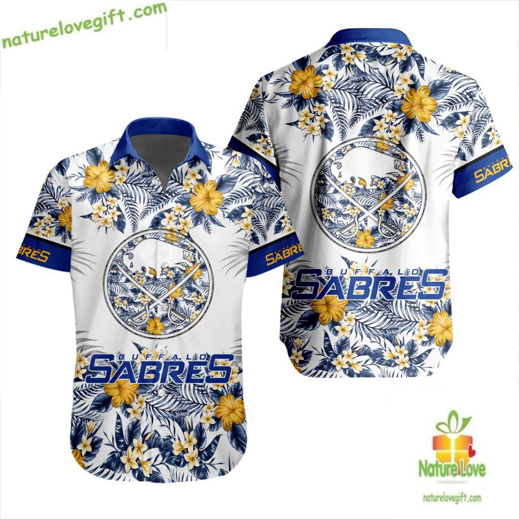 Buffalo Sabres Hawaiian Shirt Tropical Floral Design LV68294E8B54F8AE1B