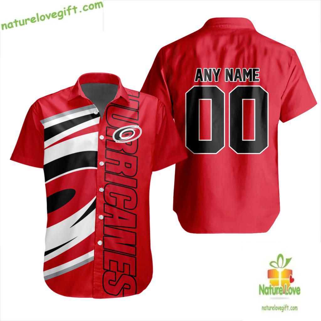 Carolina Hurricanes Hawaiian Shirt Hockey Team Aloha Button Up LV4882