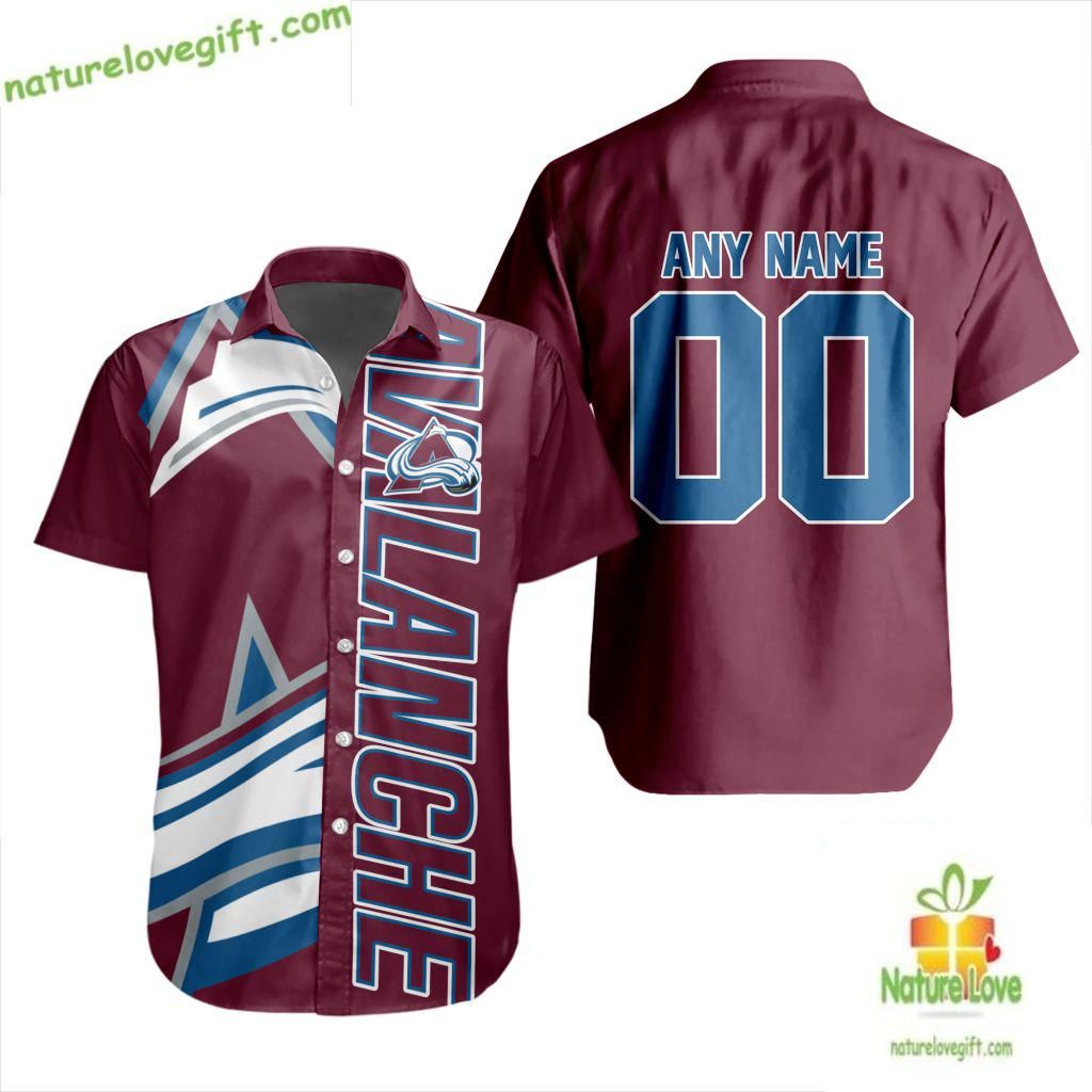 Colorado Avalanche Hawaiian Shirt Hockey Team Aloha Button Down
