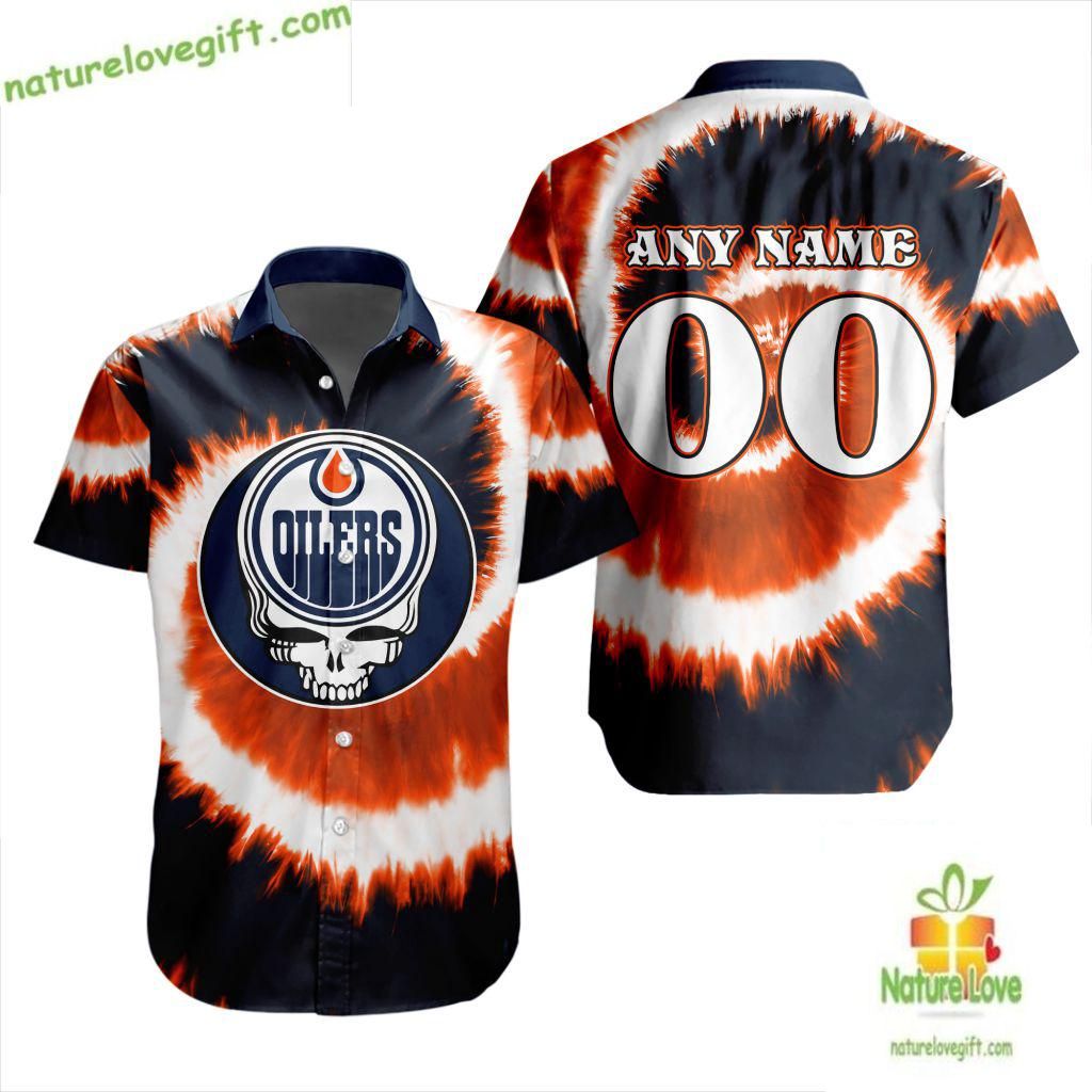 Grateful Dead Edmonton Oilers Tie Dye Hawaiian Shirt LV2CB2F05473289805