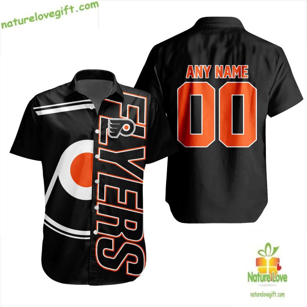 Philadelphia Flyers Hawaiian Shirt Hockey Team Aloha Button Up LV36