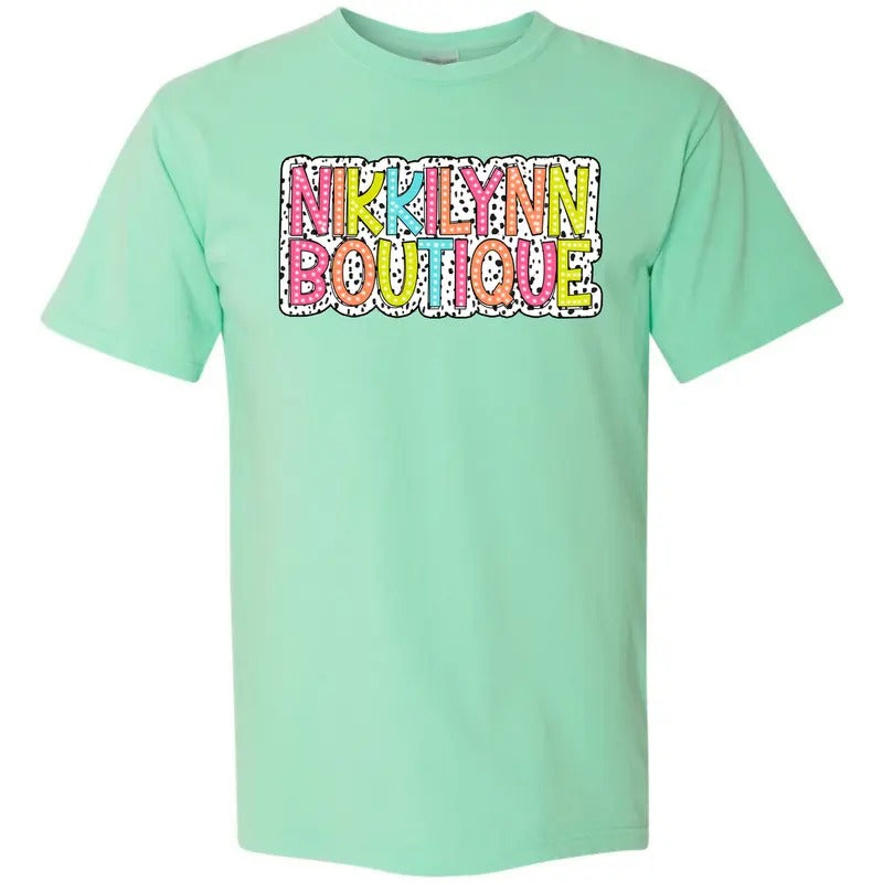 NLB Merch - NIKKILYNN Neon Spotted Comfort Colors T-Shirt Hoodie, Sweatshirt | InkThreadWorks.com