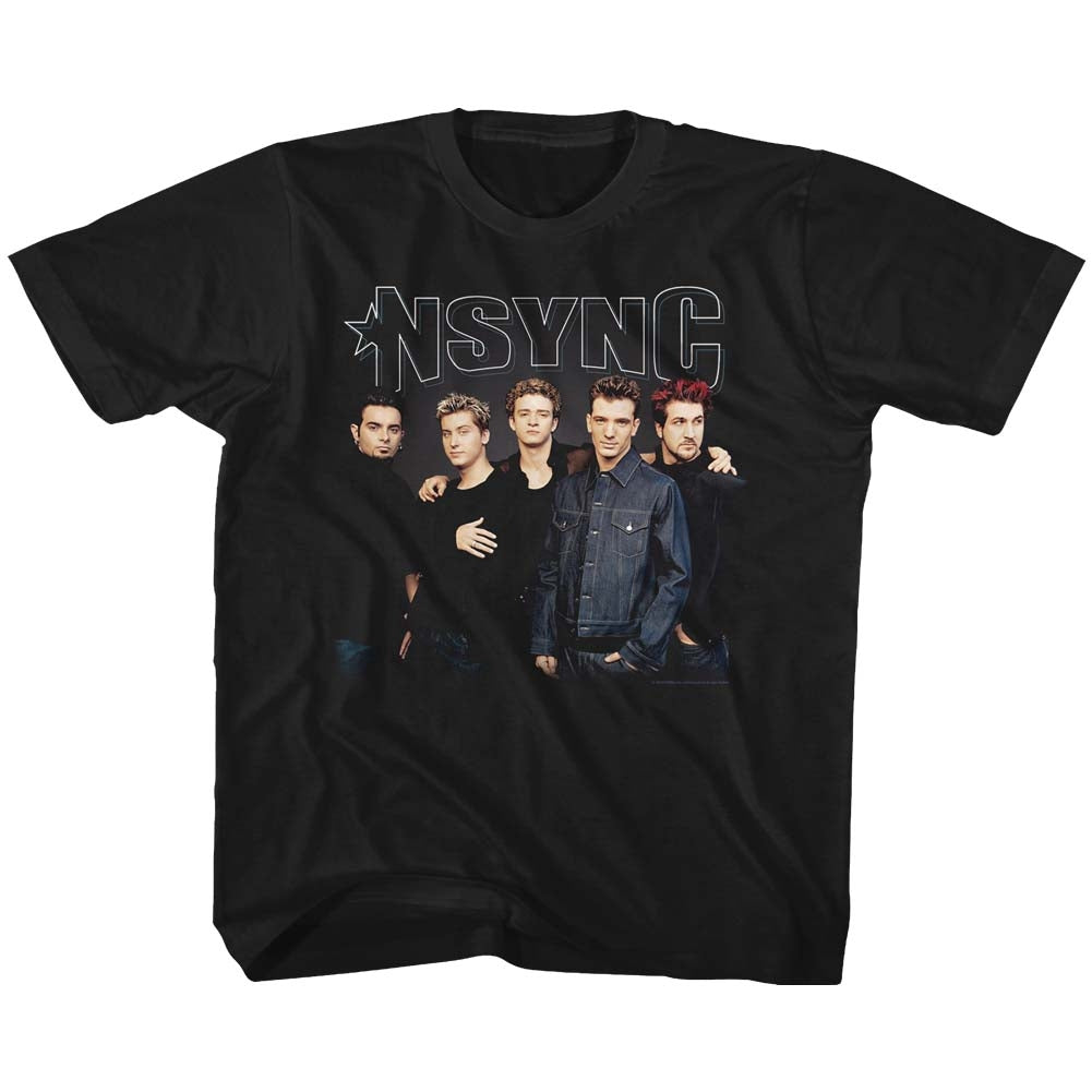 NSYNC Youth S/S T-Shirt - Stark Group Shot - Solid Black