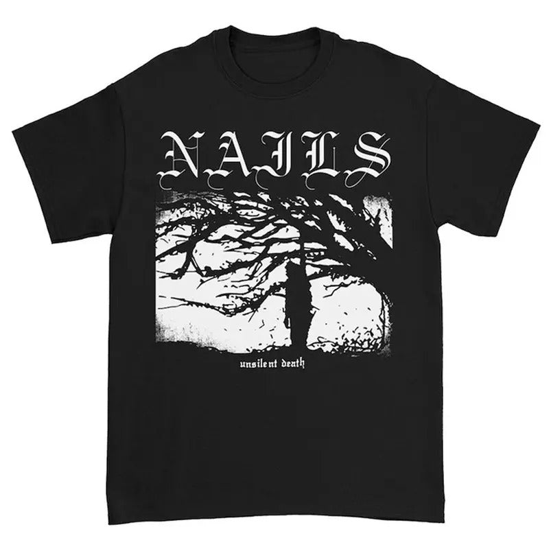Nails Unsilent Death T-Shirt, Nails Unsilent Death T-Shirt Unisex Full Size Hoodie, Sweatshirt | InkThreadWorks.com