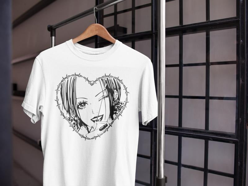 Nana Osaki into a barb wired heart Unisex T-Shirt S-4XL Hoodie, Sweatshirt | InkThreadWorks.com