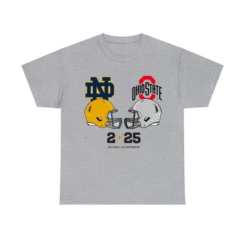 National Championship Notre Dame vs Ohio state football Shirt, Graphic Tees, Perfect Gift Shirt, Classic Vintage Football Shirt