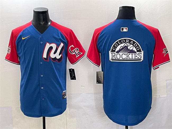 National League Colorado Rockies Team Big Logo Blue Red Alternate 2025 All-Star Edition