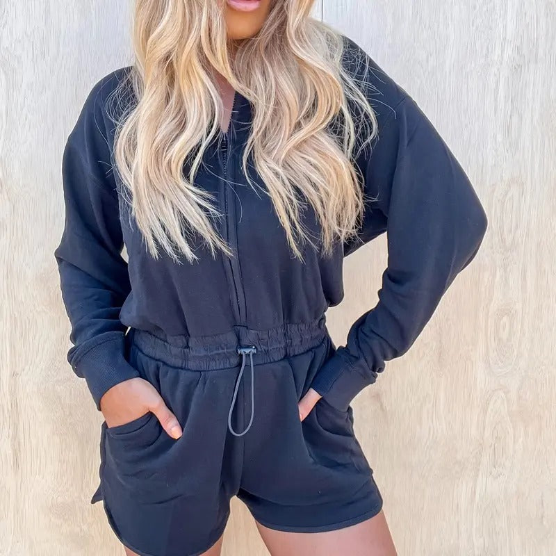 Natural Comfort Black Mock Neck Romper T-Shirts, Hoodie, Sweatshirt | InkThreadWorks.com