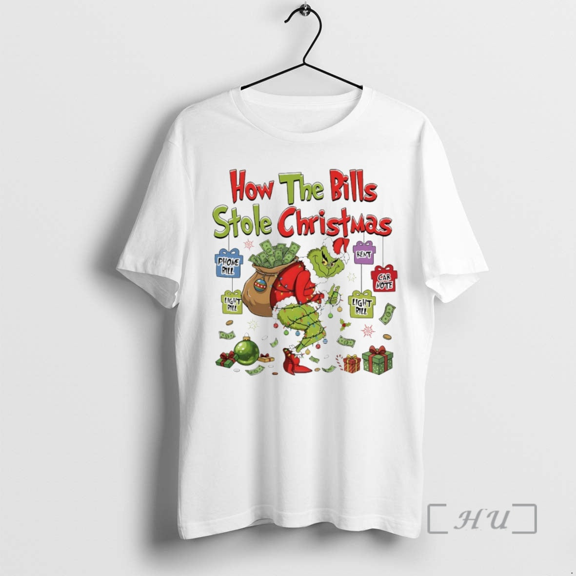 New Grinch How The Bills Stole Christmas Circle T-Shirts, Hoodie, Sweatshirt | InkThreadWorks.com