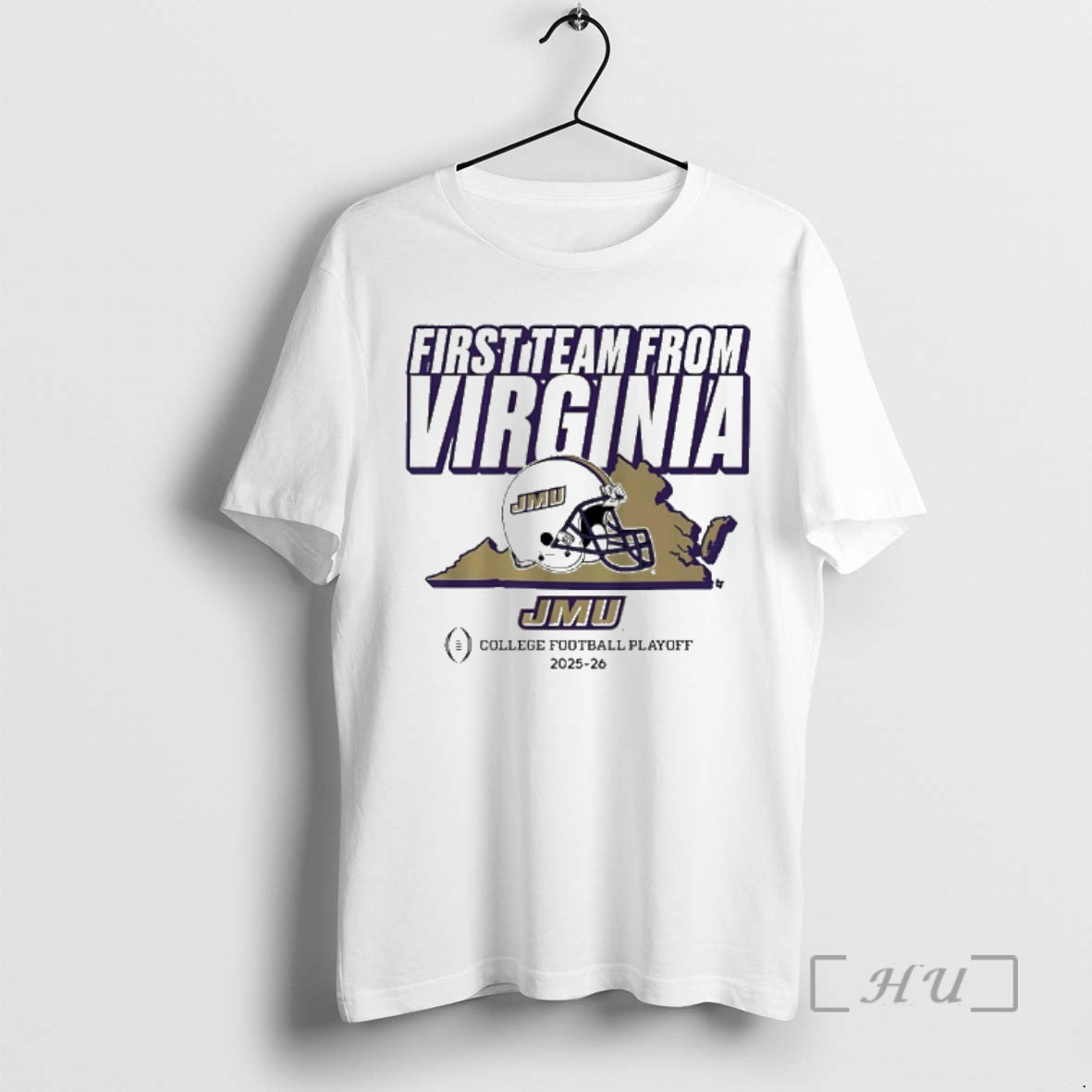 New Jmu Football 2025 26 Cfps First Team From Virginia Helmet Premium T Shirts Sweater Hoodie, Sweatshirt