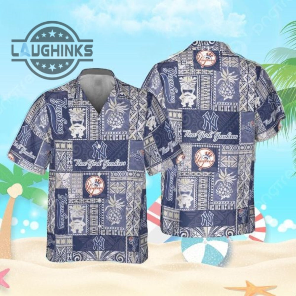 New York Yankees Mlb Hot Trendy Baseball 2023 Hawaiian Shirt New York Yankees Hawaiian Shirt Ny Yankees Button Up Shirt And Shorts Mlb Baseball Aloha Beach Shirt