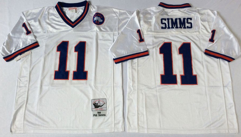 New York Giants #11 Phil Simms Throwback Style 1