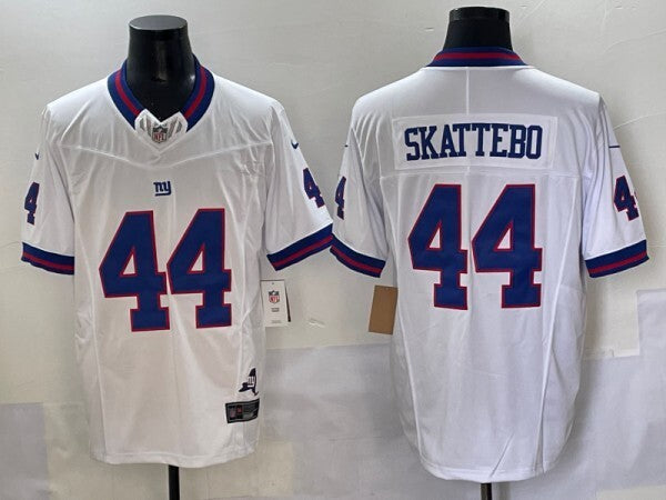 New York Giants #44 Cam Skattebo Giants Retro V3 Style 7