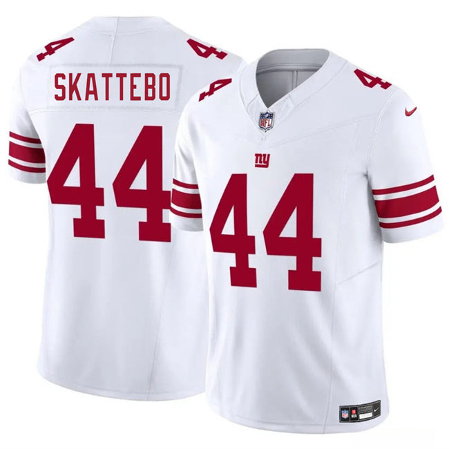 New York Giants #44 Cam Skattebo White 2025 Draft F.U.S.E. Vapor Untouchable