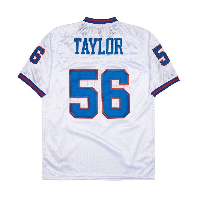 New York Giants #56 Lawrence Taylor Giants simms 56 White Style 1