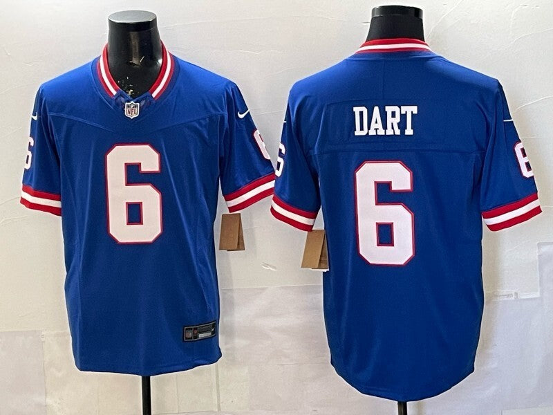 New York Giants #6 Jaxson Dart Giants Retro V3