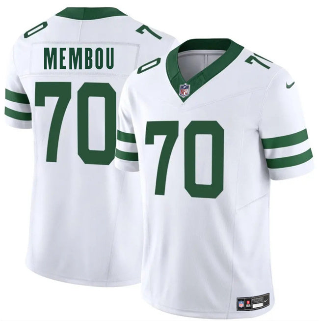 New York Jets #70 Armand Membou White 2025 Draft F.U.S.E. Vapor Untouchable