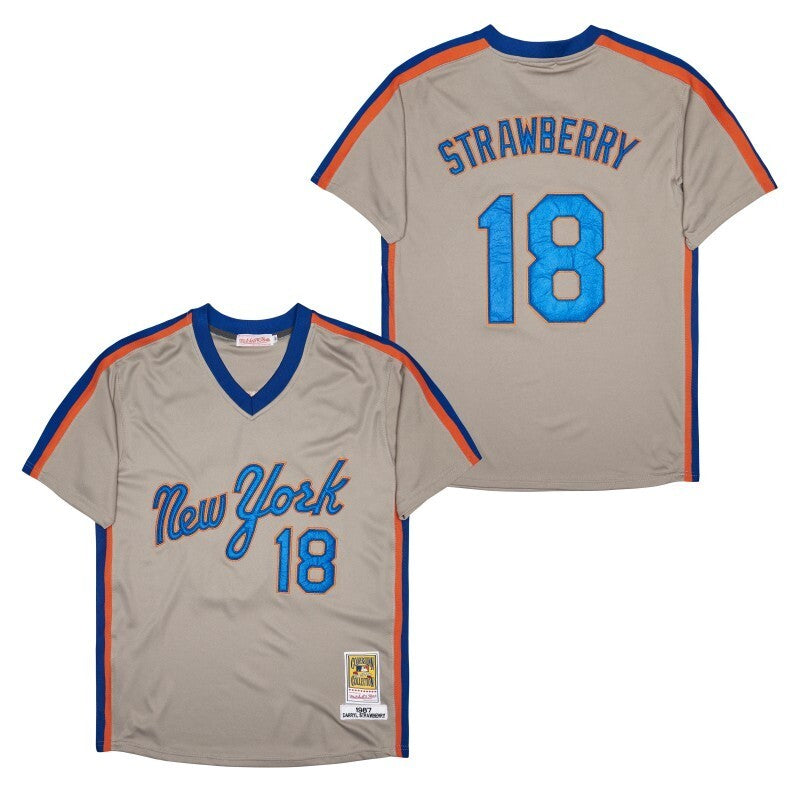 New York Mets #18 Darryl Strawberry Style 2