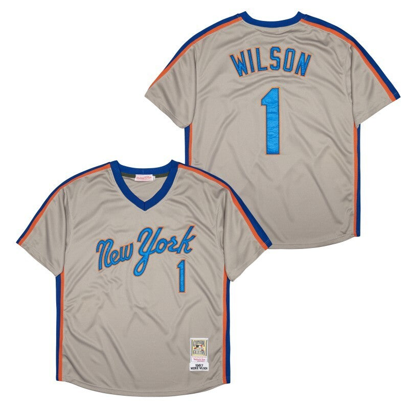 New York Mets #1 MOOKIE WILSON Style 3