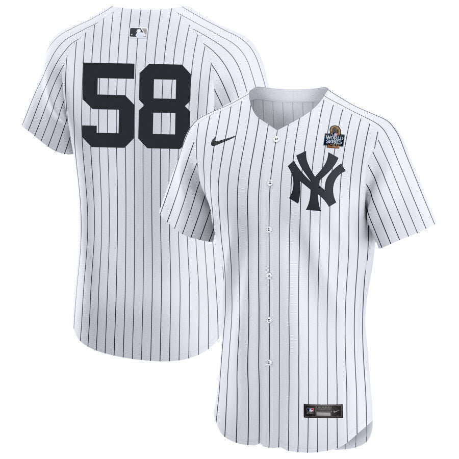 New York Yankees #58 Tim Mayza 2024 World Series Elite Home