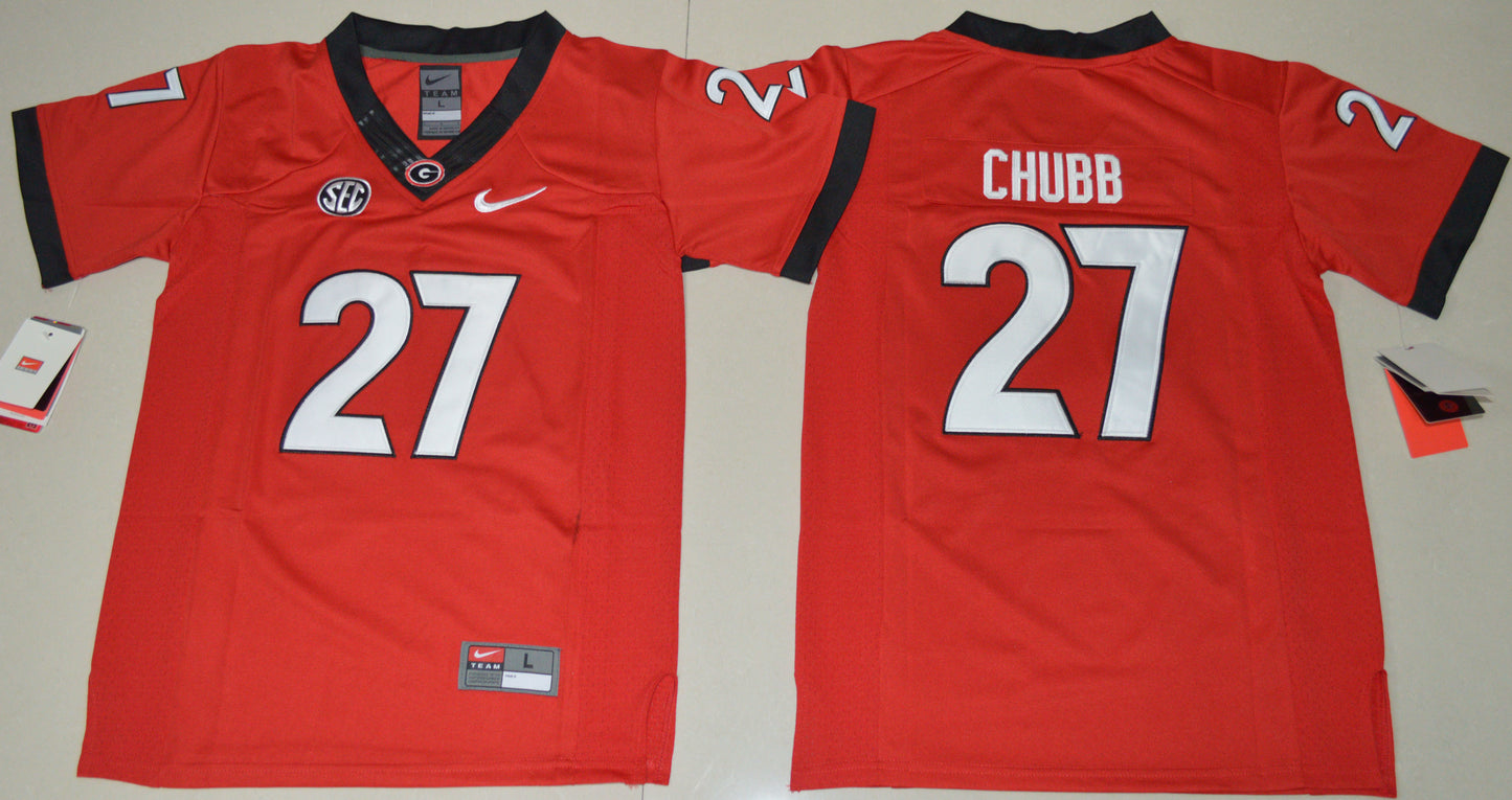 Nick Chubb 27 Youth Red