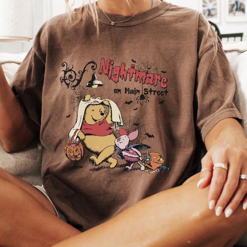 Nightmare on Main Street Pooh Women's Cotton Graphic T-Shirt - Womenswear, Top