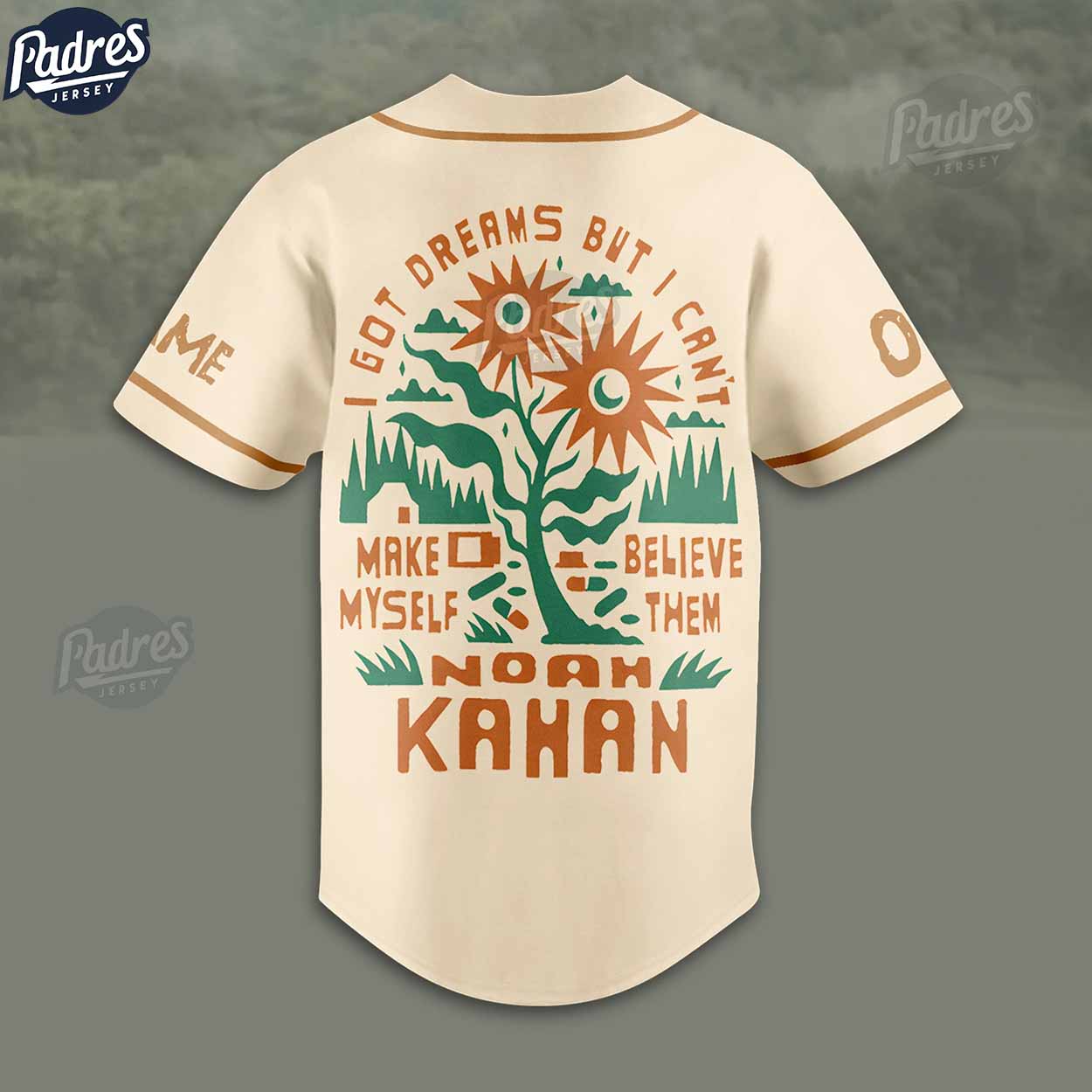 Noah Kahan 2024 Tour Custom Baseball Jersey Fan Gear - Padres Jersey Oasis: Elevate Your Baseball Style Game