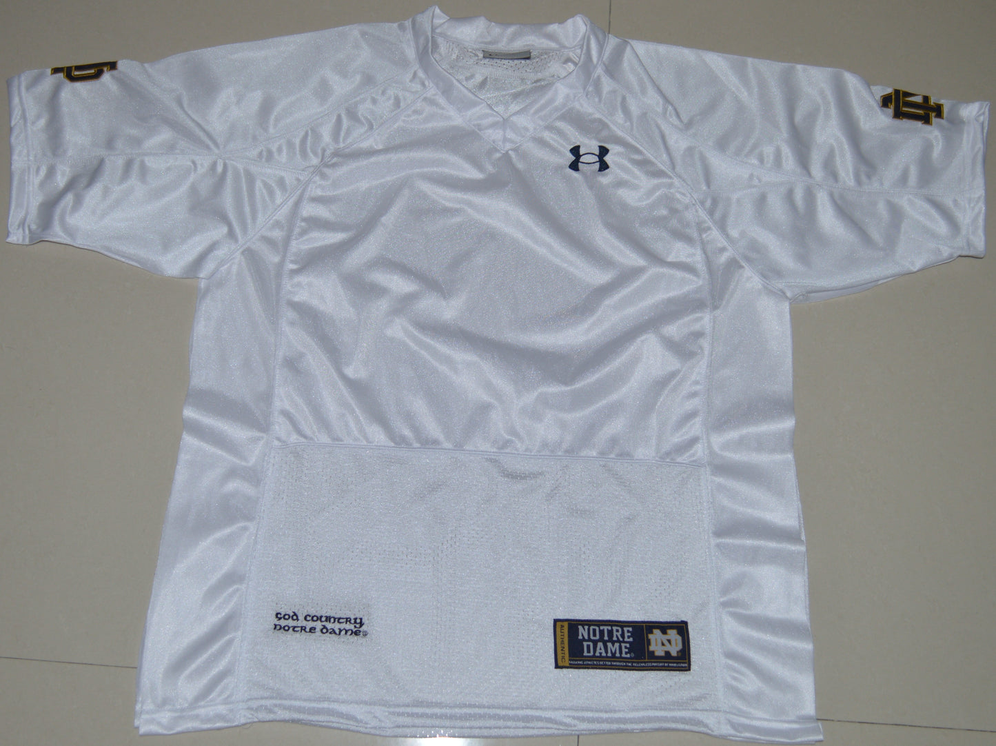 Norte Dame Blank White Front