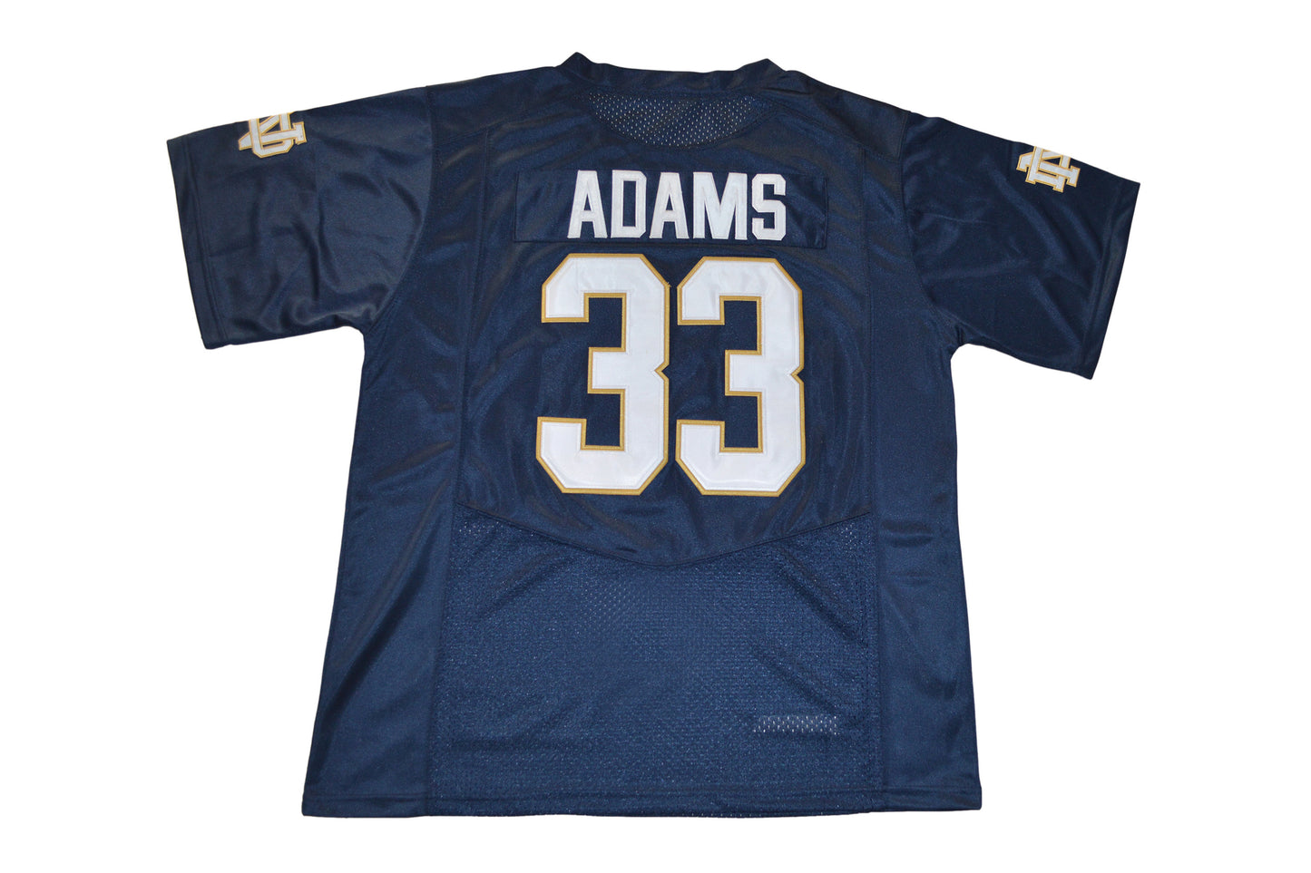 Norte Dame Fighting Irish 2017 Under Armour Adams 33 Navy Back